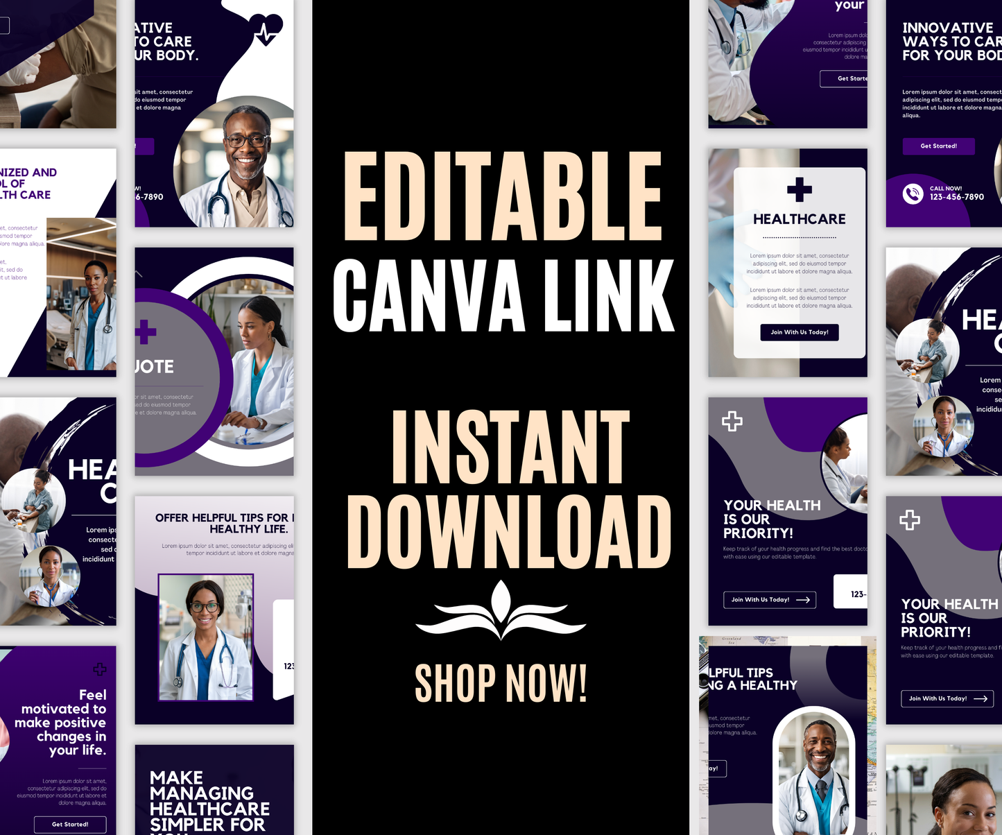PLR Healthcare Instagram Post Template