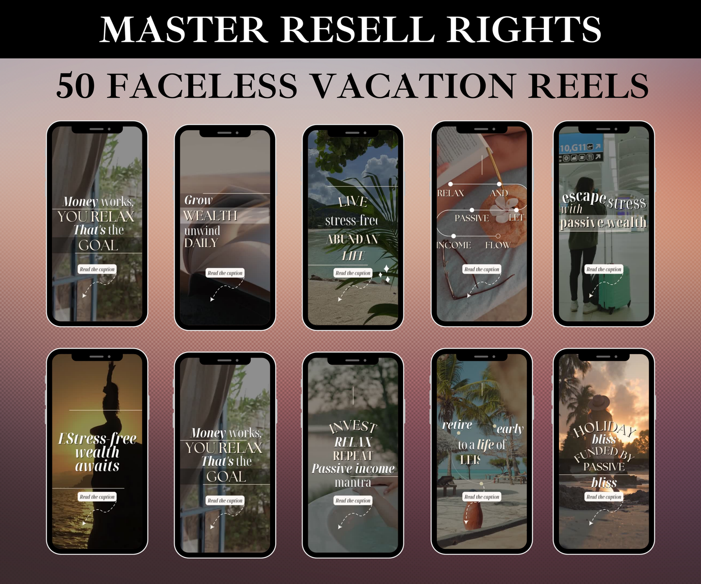 50 Canva PLR and MRR Faceless Instagram Reels
