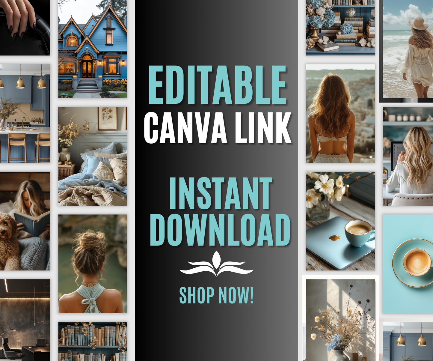 117 Blue Aesthetic Stock Images – PLR & MRR Included