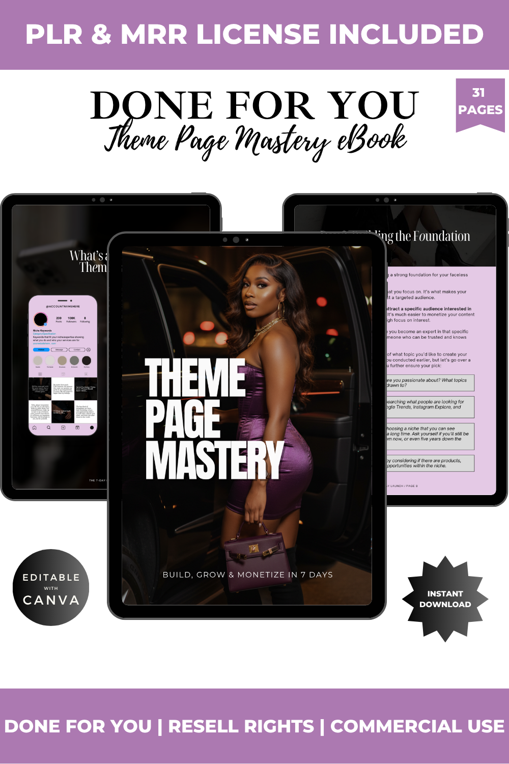 Theme Page Mastery: Build, Grow & Monetize in 7 Days